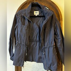 Old Navy Dark Blue Drawstring Utility Jacket